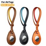 Luxury Sling PU Protective Cover For Apple AirTag Shockproof Keychain Scratch Resistant Cover Protective Gift Locator Keychain - Image 8
