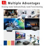 1080P HD Home Portable Voice Connection WiFi Mobile Phone Wireless Mini Projector - Image 2