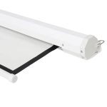 100" 4:3 80" x 60" Viewing Area Motorized Projector Screen with Remote Control Matte White - Image 5