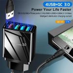Illuminated 4USB Mobile Phone Charger 3A Charging Head - Image 4