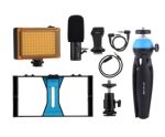 Compatible with Apple, Mobile Photography Set Mobile Live Rabbit Cage Set Microphone Tripod with Supplementary Light - Image 9