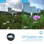 APEXEL Phone Lens Kit Universal 10 In 1 Fisheye Wide Angle Macro Lens CPL Filter Kaleidoscope 2X Telescope Lens For Smartphone - Image 10