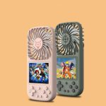 Gaming Mini Videogames Machine Player Mini Summer Handheld Fan Personal Games Console Fan for Office Outdoor Travel - Image 5