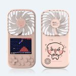 Gaming Mini Videogames Machine Player Mini Summer Handheld Fan Personal Games Console Fan for Office Outdoor Travel - Image 4