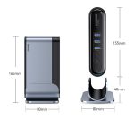 Workstation Multi-Function Type-C-Hub Splitter 16-In-1 Multi-Interface Docking Station With Power Supply - Image 3