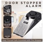 Electronic Burglar Alarm Intelligent Home Security Wedge Door Stop Alarm System Device Hotel Intruder Alert Detection - Image 9