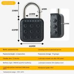 Fingerprint Lock Padlock Household Waterproof Password Cabinet Anti-theft Door Lock APP - Image 7