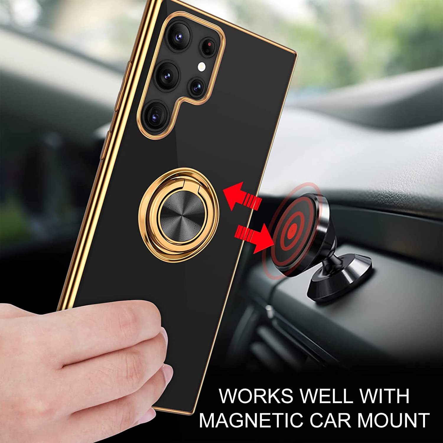 1738039690017247232.jpg Applicable M54 Phone Case 6D Ring On-board Bracket Silicone Protective Sleeve Electroplating - Image 1