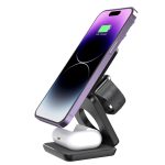 Folding Three-in-one Wireless Charger Portable Magnetic Suction - Image 4