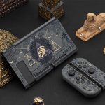 Mysterious Egypt Swi Tch Protective Shell Black Hard Cover Back Grip Controller Split Housing Case - Image 3