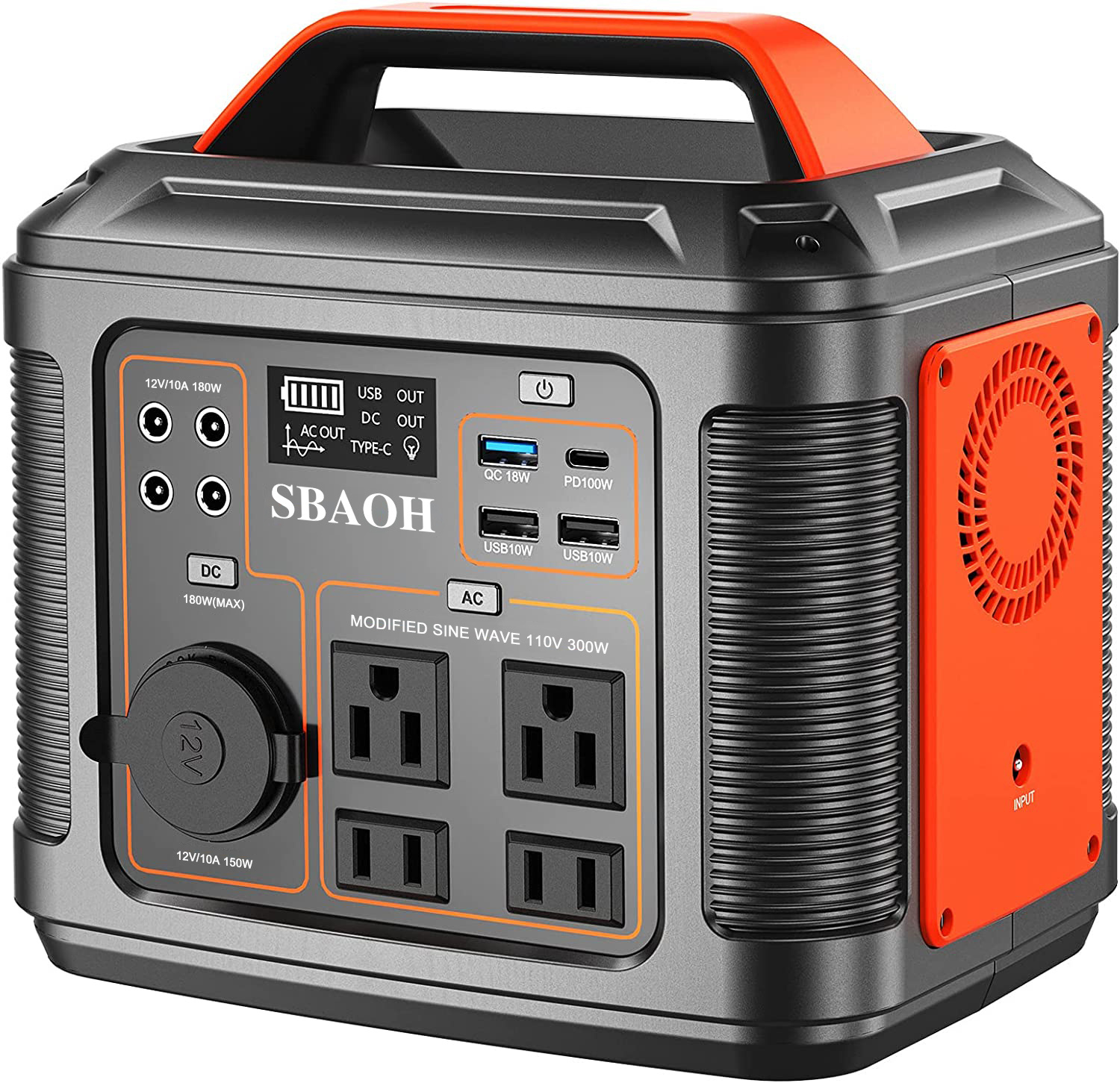 1916670561527009280.jpg Portable Power Station P302,300W 296Wh Backup Lithium Battery,Solar Generator For Home And Outdoor Emergency Power Supply,Solar Panel Is Not Included - Image 1