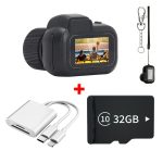 Key Chain Mini Camera -Micro Video Camera With 32GB SD Card & Card Reader, Mini DV DVR Camcorder 1080P, Pocket Wearable, Small Video Camera, For Students Kids - Image 9