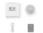 Wireless Suspended Air Circulation Fan USB Rechargeable Folding Electric Fan Night Light Touch Control 4 Wind Speed - Image 2