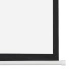 100" 4:3 80" x 60" Viewing Area Motorized Projector Screen with Remote Control Matte White - Image 2
