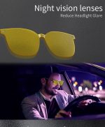Smart AI Bluetooth Glasses With Magnetic Interchangeable Lenses- UV&Blue Light&Night Vision, Open Ear Speakers, Touch Control, 8H Battery - Image 4