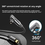 Audio Cable Elbow Audio Amplifier Digital Optical Fiber Signal Spdif Output Cable Speaker TV
