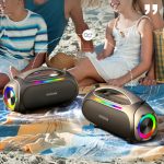 Camping Portable Waterproof 60W Wireless Bluetooth Extra Bass Colorful Light Audio - Image 3