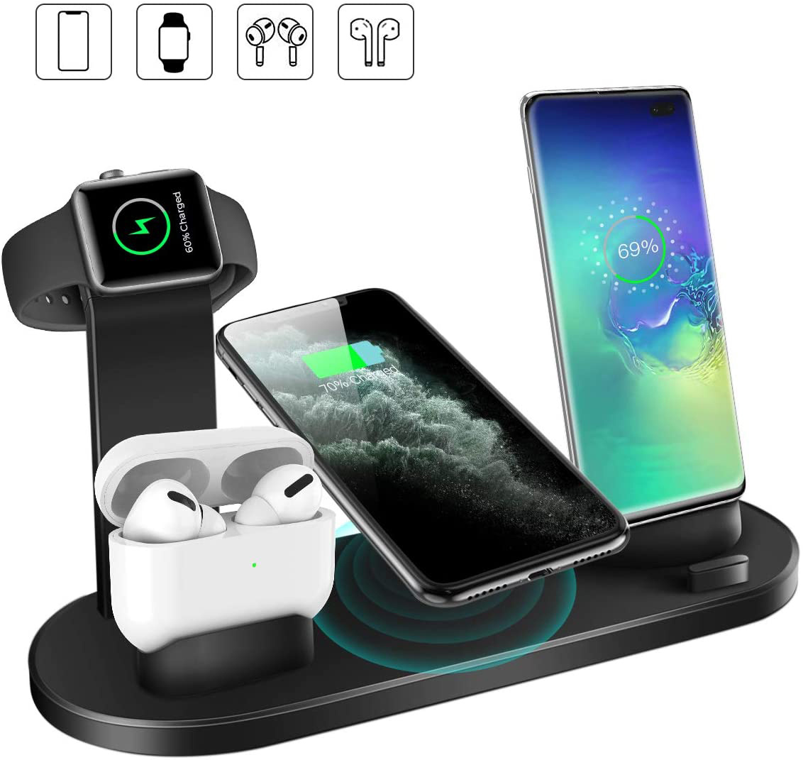 3198249007203.jpg Wireless Charger 4 In 1 Charging Station For AppleIWatch Series 8 7 I-Phone 15 14 13 12 Pro Airpods Pro 3 2 Charging Stand Dock - Image 1