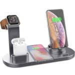 Wireless Charger 4 In 1 Charging Station For AppleIWatch Series 8 7 I-Phone 15 14 13 12 Pro Airpods Pro 3 2 Charging Stand Dock - Image 3