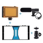 Compatible with Apple, Mobile Photography Set Mobile Live Rabbit Cage Set Microphone Tripod with Supplementary Light - Image 4