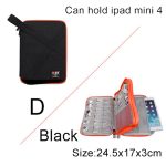 Compatible with Apple, BUBM Travel Universal Cable Organizer Electronics Accessories Cases Gadget Bag For USB, Phone, Charger and Cable, Fit for ipad - Image 5