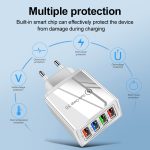 USB Charger Quick Charge 3.0 4 Phone Adapter For Tablet Portable Wall Mobile Charger Fast Charger - Image 9