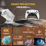 Mini Game Console Android WiFi Gamepad 4K HD Projector - Image 2