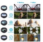 APEXEL Phone Lens Kit Universal 10 In 1 Fisheye Wide Angle Macro Lens CPL Filter Kaleidoscope 2X Telescope Lens For Smartphone - Image 8
