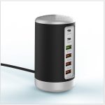 6-port Cylindrical Adapter 65W High-power Fast Charge - Image 2