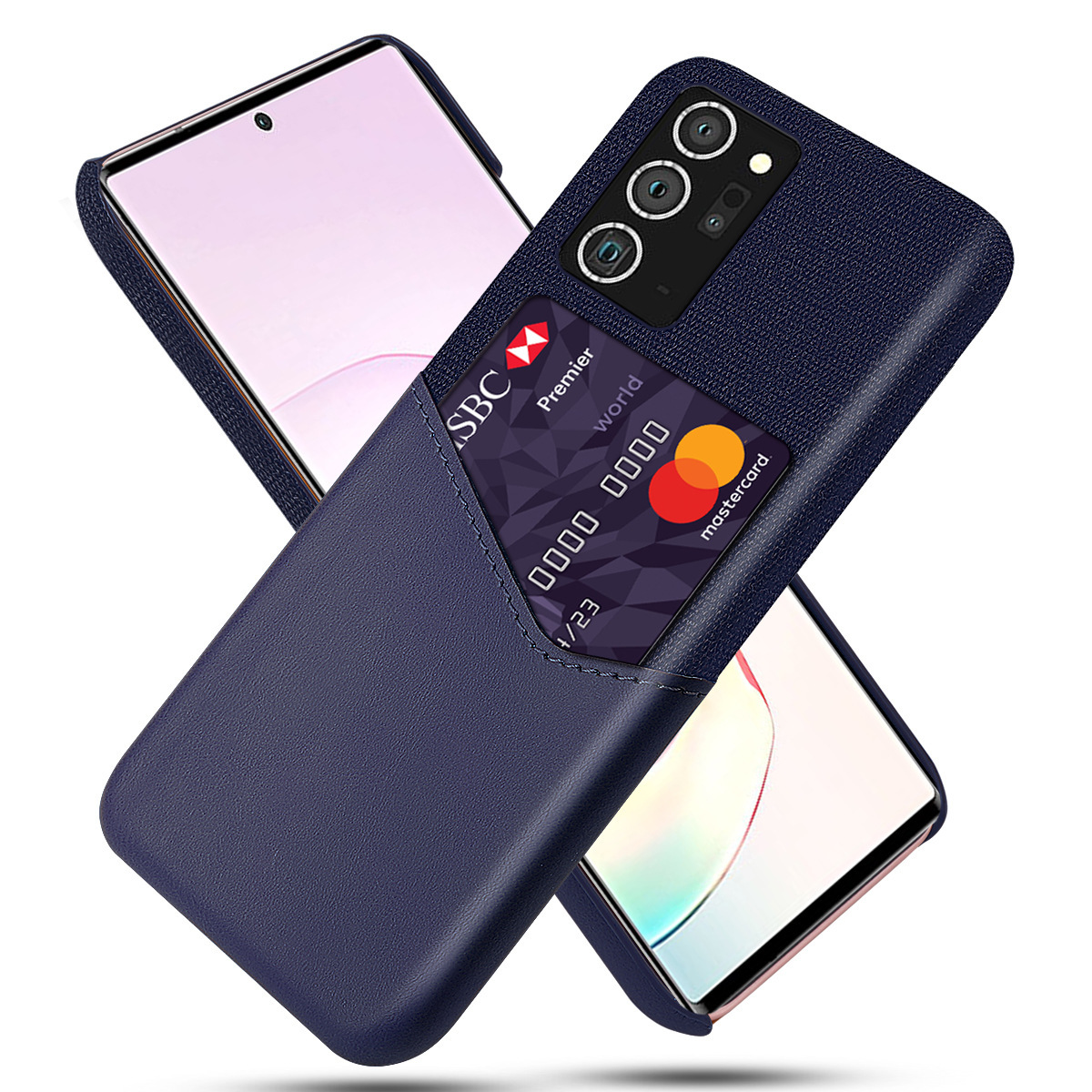 69991841-515b-418c-a834-0d03ac7fd468.jpg Mobile Phone Cover Cloth Pattern Single Card Protective Leather Case - Image 1