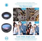 APEXEL Phone Lens Kit Universal 10 In 1 Fisheye Wide Angle Macro Lens CPL Filter Kaleidoscope 2X Telescope Lens For Smartphone - Image 6