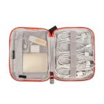 Compatible with Apple, BUBM Travel Universal Cable Organizer Electronics Accessories Cases Gadget Bag For USB, Phone, Charger and Cable, Fit for ipad
