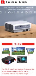 1080P HD Home Portable Voice Connection WiFi Mobile Phone Wireless Mini Projector - Image 6