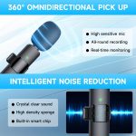 Wireless Lavalier Lapel Microphone For IPhone IPad Professional Wireless Clip Mic - Cordless Omnidirectional Condenser Recording Mic For Interview Video Podcast Vlog YouTube - Image 6