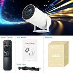 Smart Projector, 1080P Full HD Home Theater Projector, Max 130cm Projection Screen, 65W Portable Mini Projector For Home Cinema, Movie & Party - Image 3