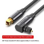 Audio Cable Elbow Audio Amplifier Digital Optical Fiber Signal Spdif Output Cable Speaker TV - Image 4