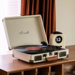 Gramophone Record Retro Phonograph Bluetooth Audio Portable Suitcase Leather Case - Image 2