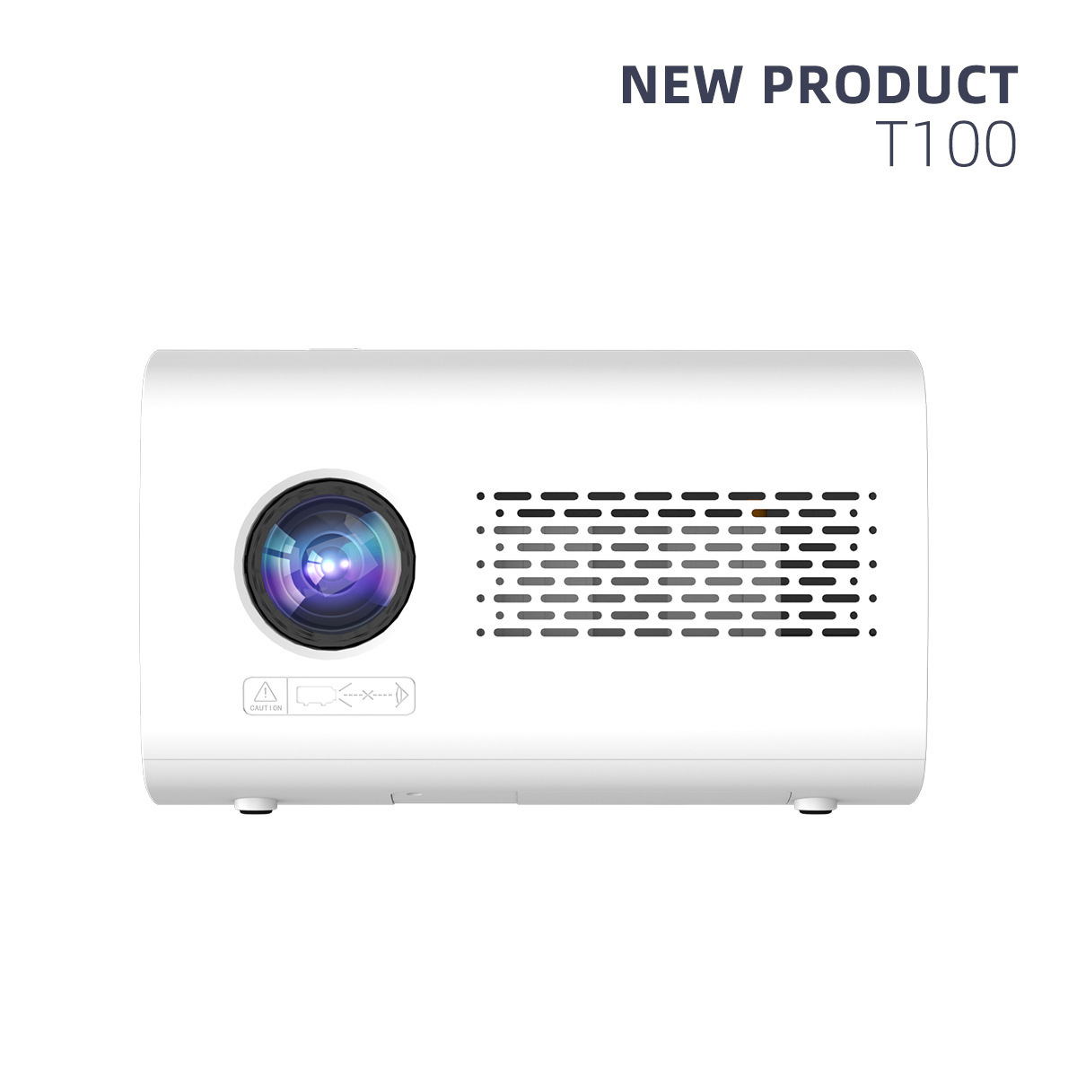 b3704bbe-dd08-47b6-aa94-27eaaaf09eaa.jpg Portable Mini Projector - White - Image 1