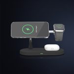 Multifunctional Five-In-One Magnetic Wireless Charging Watch Headset Desktop Mobile Phone Holder Charger 15W Fast Charge - Image 7