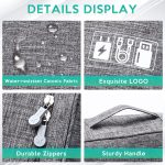 Electronics Organizer Travel Cable Organizer Bag Waterproof Portable Digital Storage Bag Electronic Accessories Case Cable Charger Organizer Case - Image 7