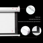 100" 4:3 80" x 60" Viewing Area Motorized Projector Screen with Remote Control Matte White - Image 4
