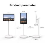24 Inch Touch Screen 8-core CPU Android OS 128GB Rotation Monitor Built-in Battery With 13MP Camera Rollable Smart Portable TV - Image 6