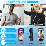 Wireless Lavalier Lapel Microphone For IPhone IPad Professional Wireless Clip Mic - Cordless Omnidirectional Condenser Recording Mic For Interview Video Podcast Vlog YouTube - Image 7