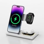 3 IN 1 15W Wireless Charging Charger Magnetic Desktop Night Light Iwatch Fast Charging Stand Gift Customization - Image 7
