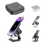 Folding Three-in-one Wireless Charger Portable Magnetic Suction - Image 5