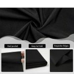 Photography Backdrop Photo Background Fabric Screen Studio 2X3M  Colors UK-Black Style - Image 2