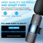 Wireless Lavalier Lapel Microphone For IPhone IPad Professional Wireless Clip Mic - Cordless Omnidirectional Condenser Recording Mic For Interview Video Podcast Vlog YouTube - Image 5